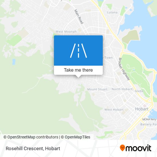 Mapa Rosehill Crescent