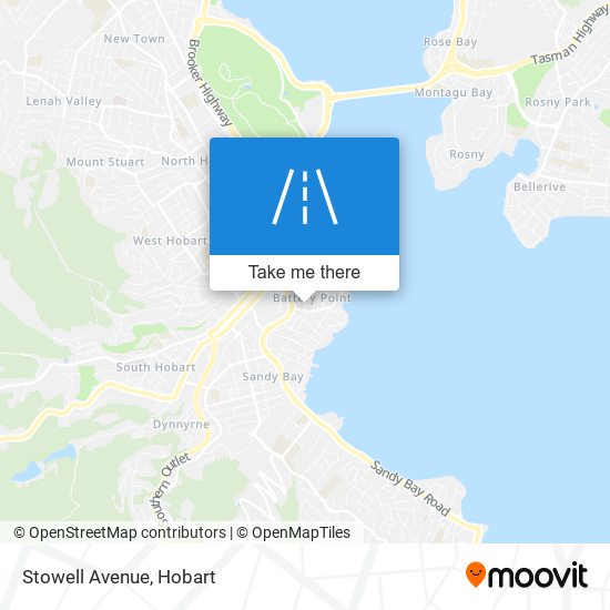 Mapa Stowell Avenue