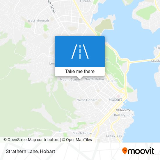 Strathern Lane map