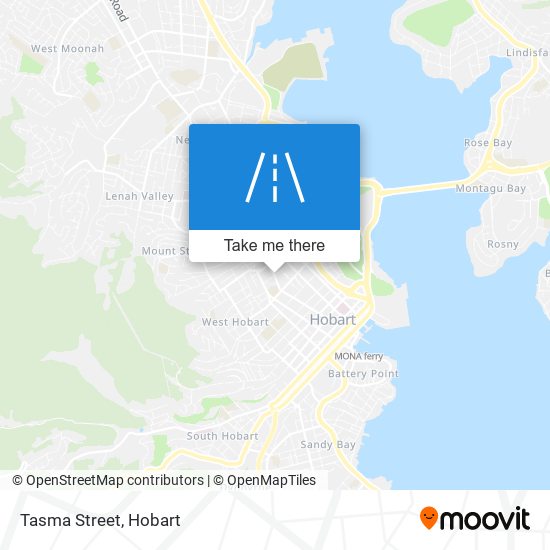 Mapa Tasma Street
