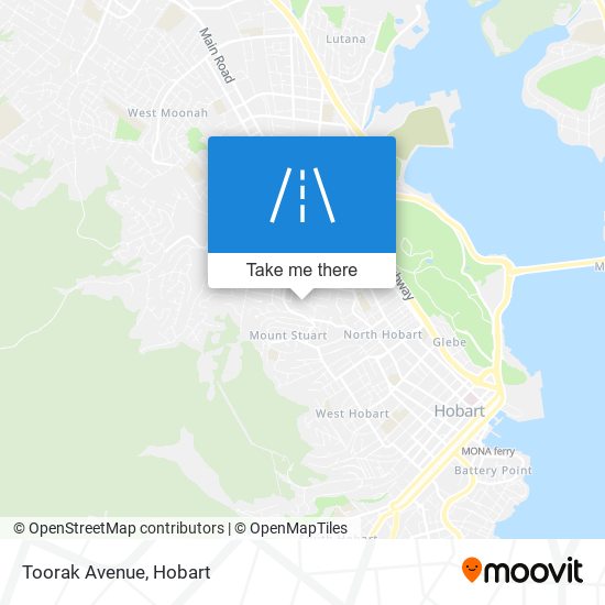 Mapa Toorak Avenue