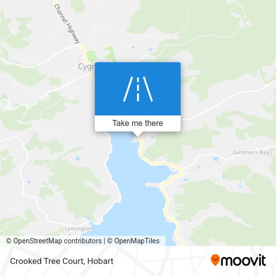 Crooked Tree Court map