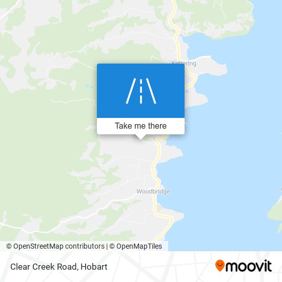 Mapa Clear Creek Road