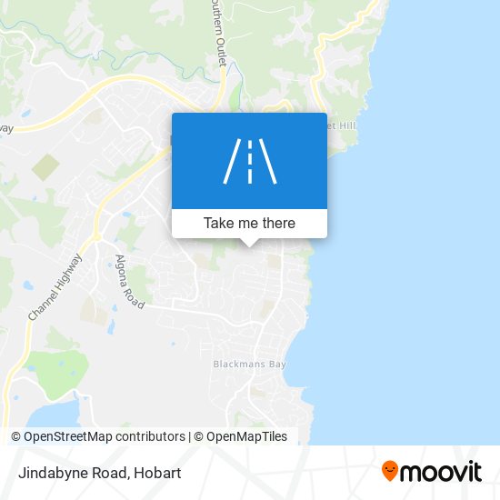 Jindabyne Road map