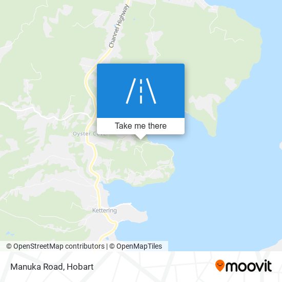 Mapa Manuka Road