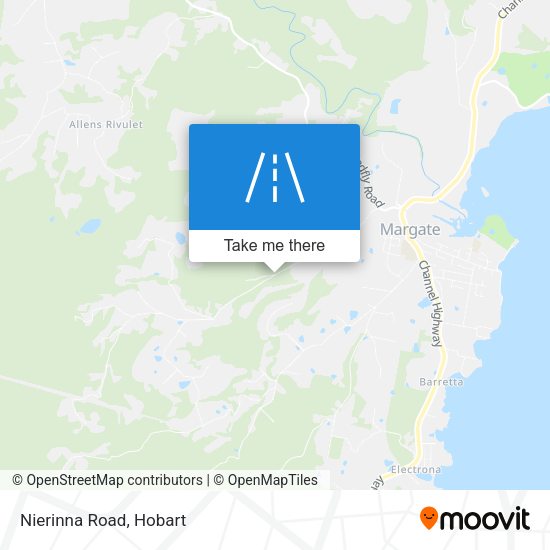 Nierinna Road map