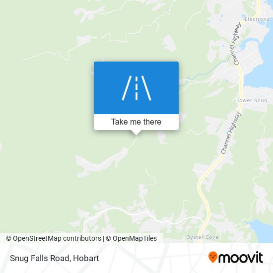 Mapa Snug Falls Road