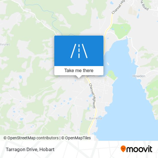 Mapa Tarragon Drive