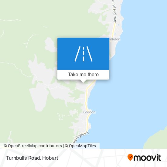 Mapa Turnbulls Road