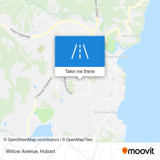Willow Avenue map