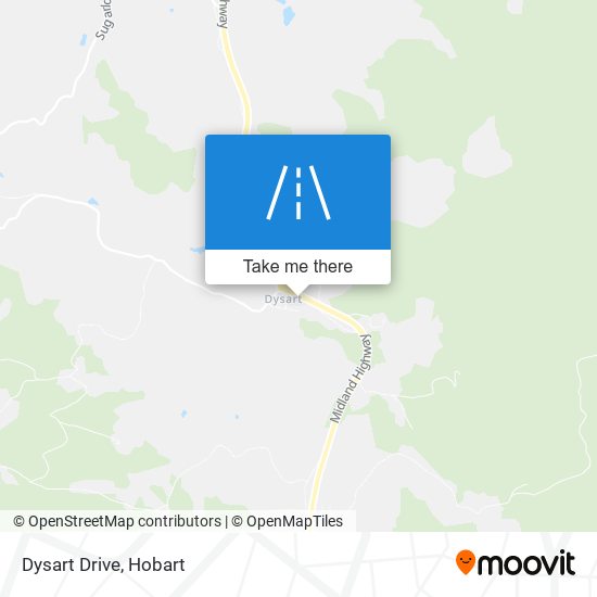 Dysart Drive map