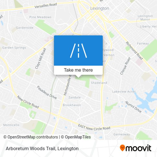 Mapa de Arboretum Woods Trail