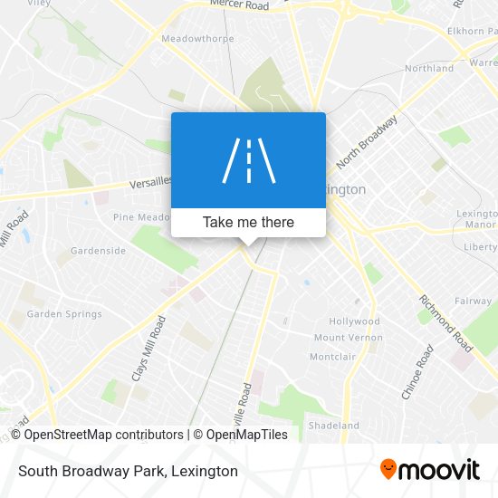 South Broadway Park map