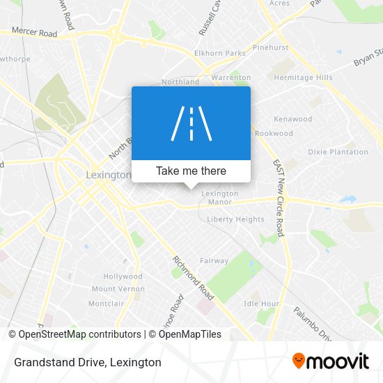 Mapa de Grandstand Drive