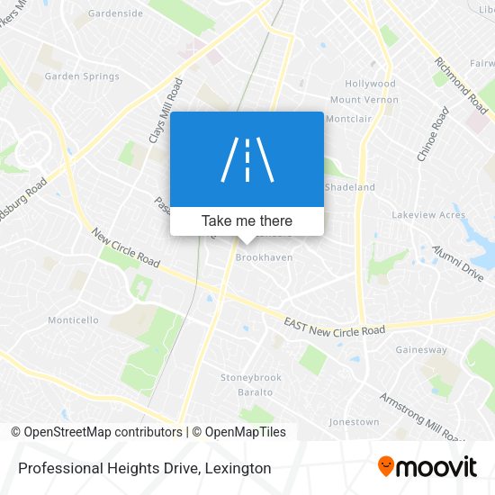 Professional Heights Drive map
