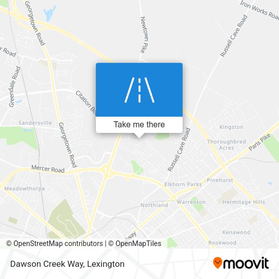 Dawson Creek Way map