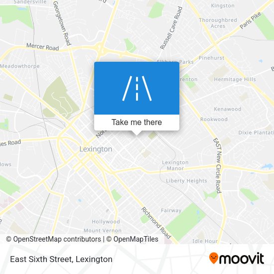 Mapa de East Sixth Street