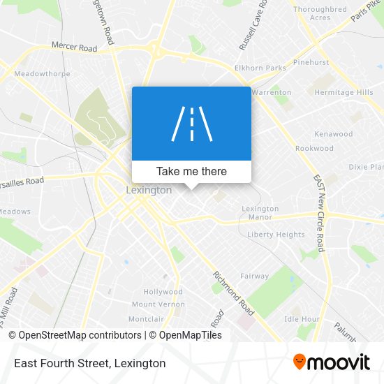 Mapa de East Fourth Street