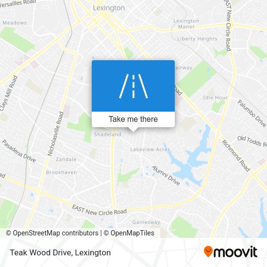 Mapa de Teak Wood Drive
