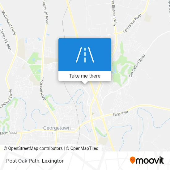 Post Oak Path map