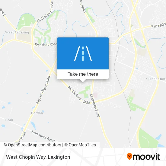 West Chopin Way map