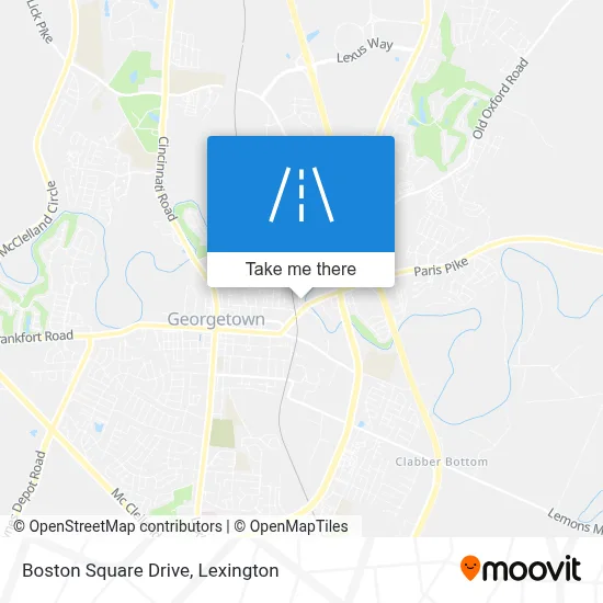 Boston Square Drive map