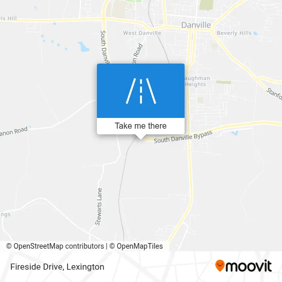 Fireside Drive map