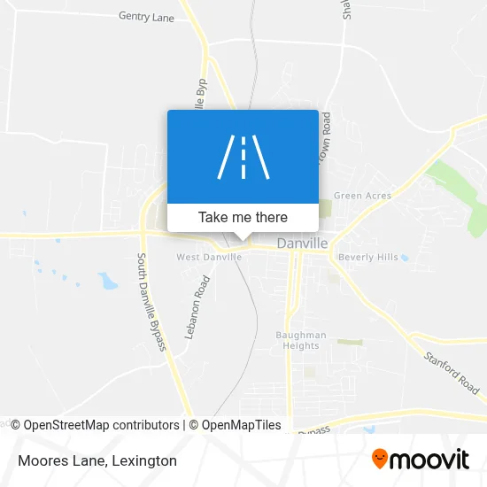 Moores Lane map