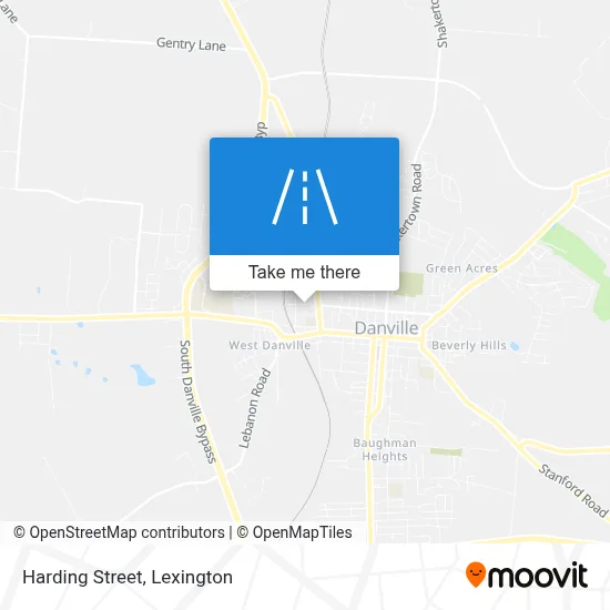 Harding Street map
