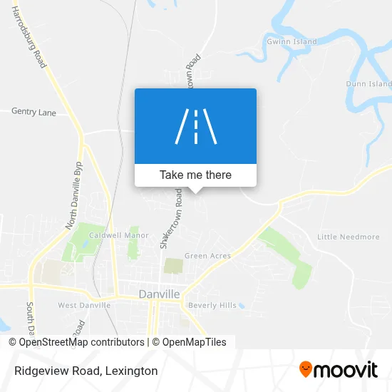 Ridgeview Road map