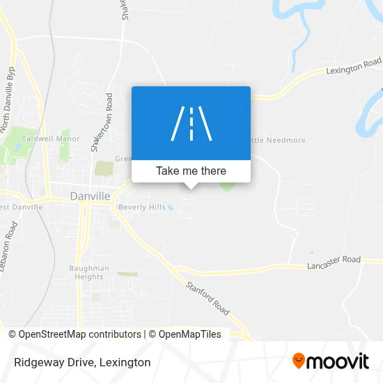 Ridgeway Drive map