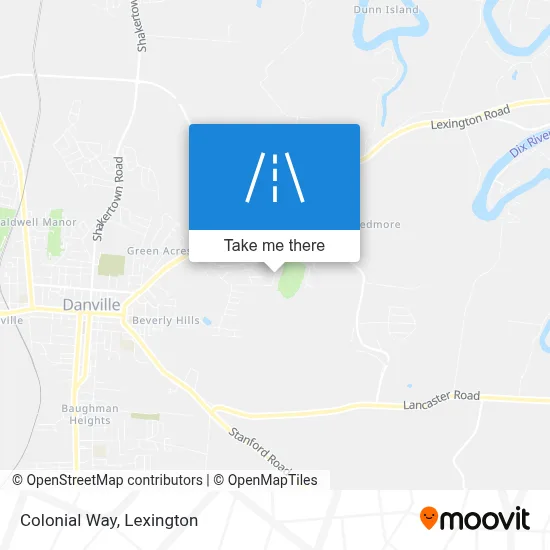 Colonial Way map