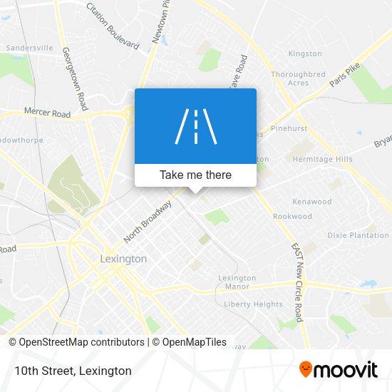 Mapa de 10th Street