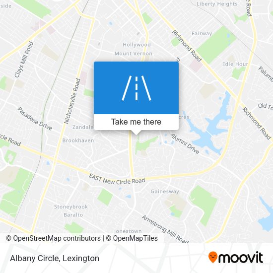 Mapa de Albany Circle