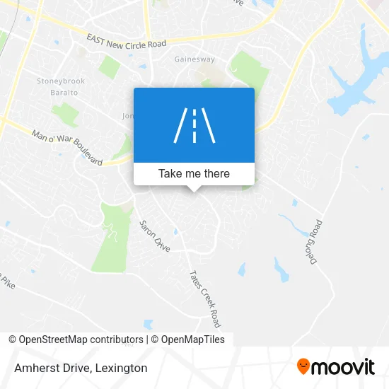 Mapa de Amherst Drive