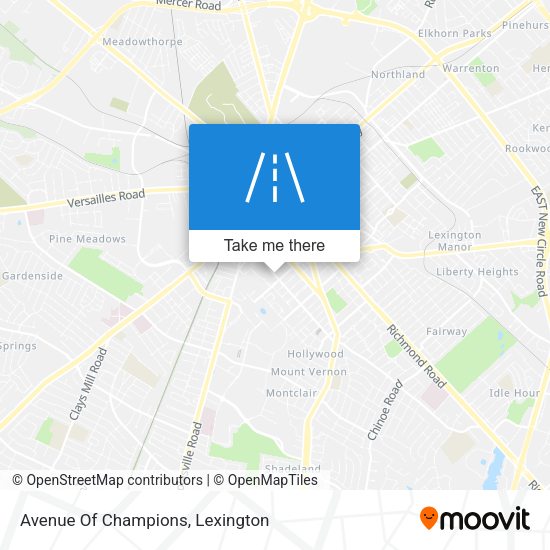 Avenue Of Champions map