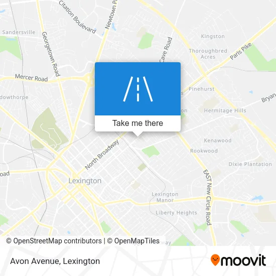 Mapa de Avon Avenue