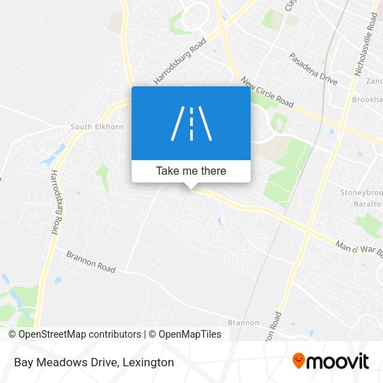 Bay Meadows Drive map