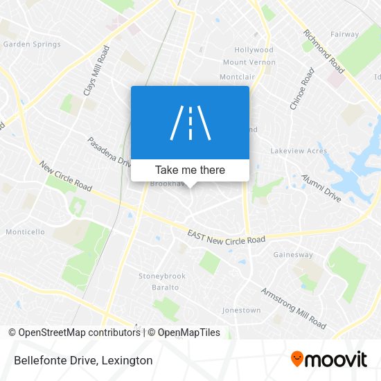 Mapa de Bellefonte Drive
