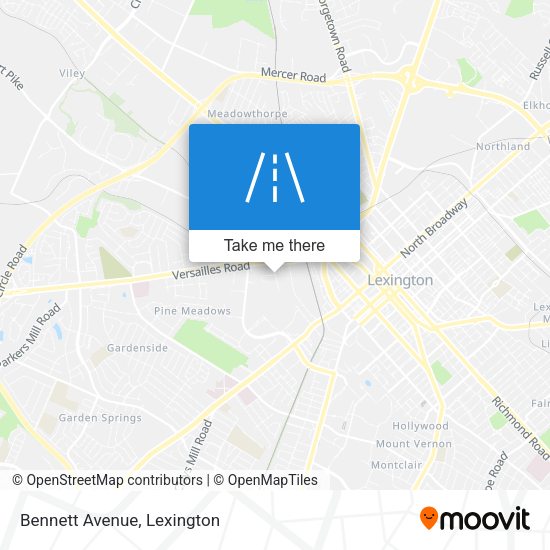 Mapa de Bennett Avenue
