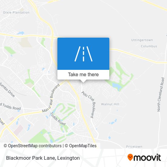 Blackmoor Park Lane map