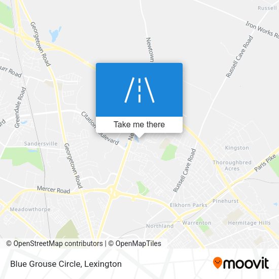 Blue Grouse Circle map