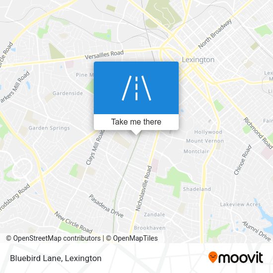 Mapa de Bluebird Lane