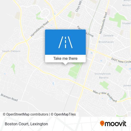 Mapa de Boston Court