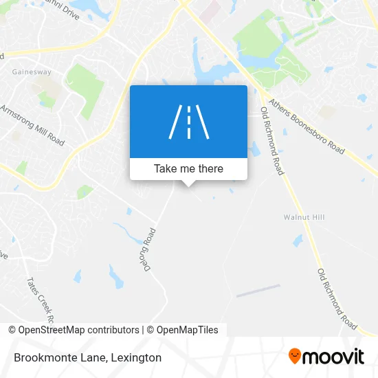 Brookmonte Lane map