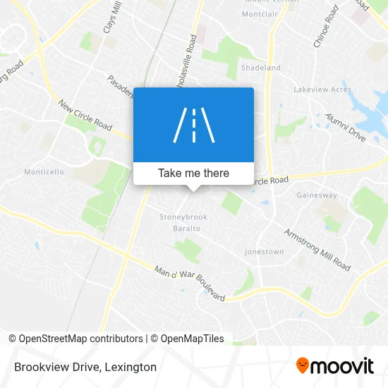 Brookview Drive map