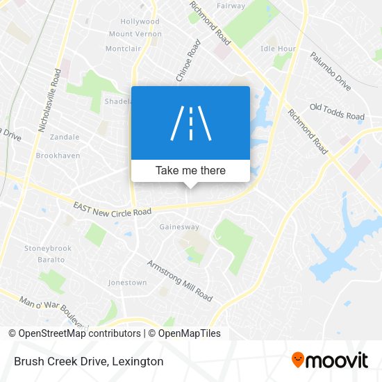 Brush Creek Drive map