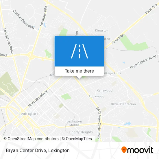 Bryan Center Drive map