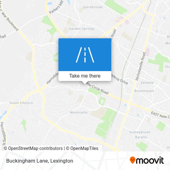 Mapa de Buckingham Lane