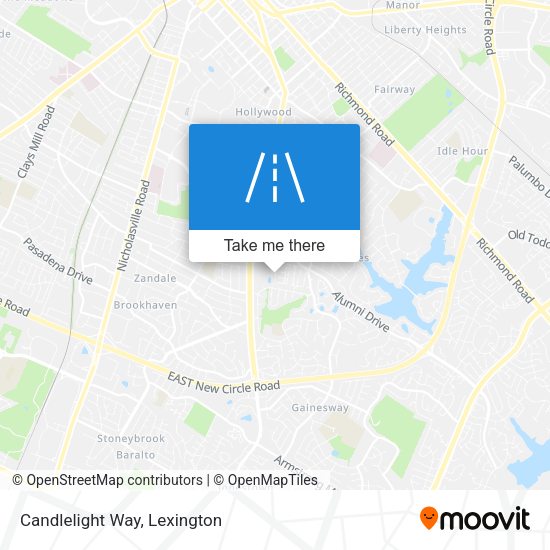 Mapa de Candlelight Way